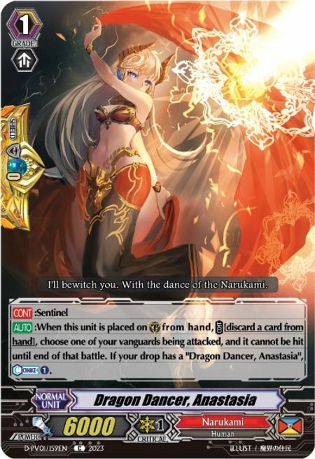 Dragon Dancer, Anastasia Card Front