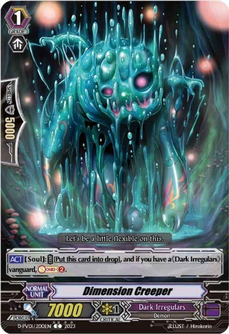 Dimension Creeper Card Front