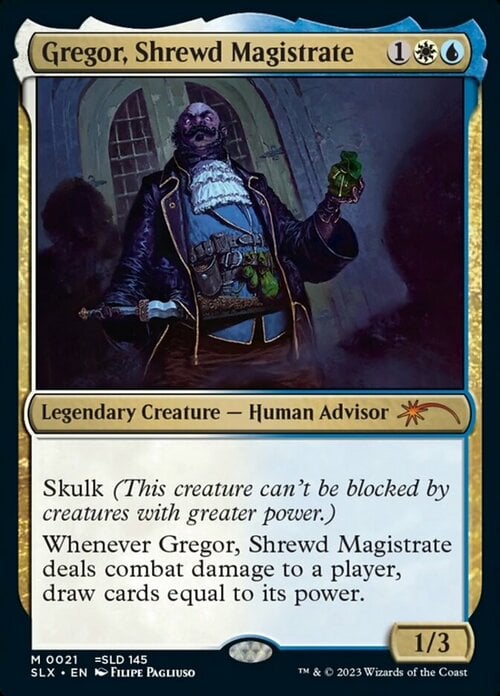 Gregor, Shrewd Magistrate Card Front