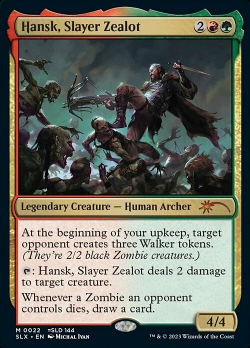 Hansk, Slayer Zealot Card Front