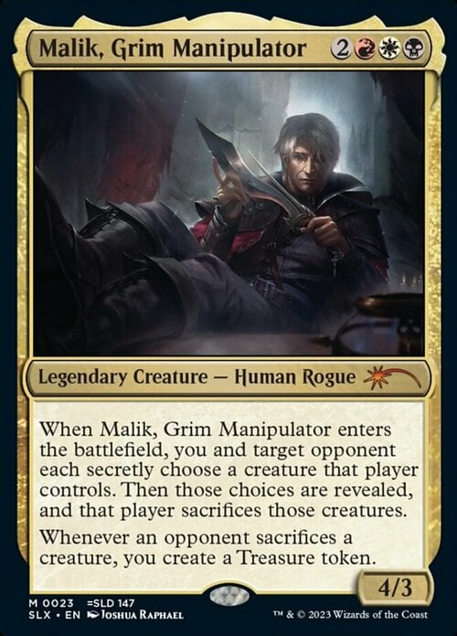 Malik, Grim Manipulator Card Front