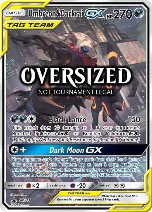 Umbreon & Darkrai GX Card Front