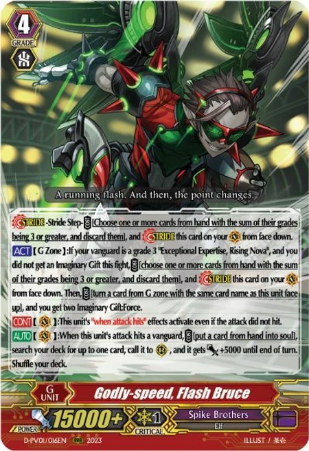 Godly-speed, Flash Bruce Card Front