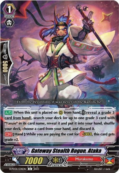 Gateway Stealth Rogue, Ataka Card Front