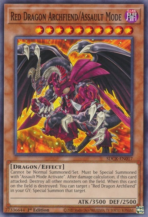 Arcidemone Drago Rosso/Assalto Card Front