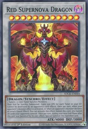 Red Supernova Dragon · Super Rare 044