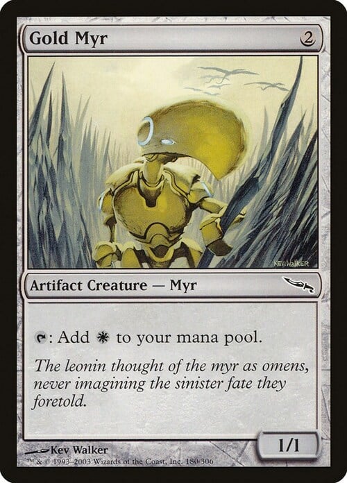 Gold Myr Card Front