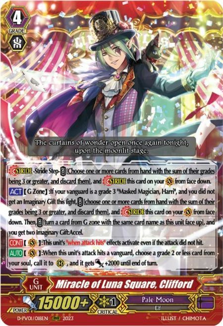 Miracle of Luna Square, Clifford Card Front