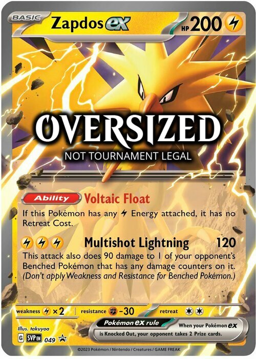 Zapdos ex Card Front