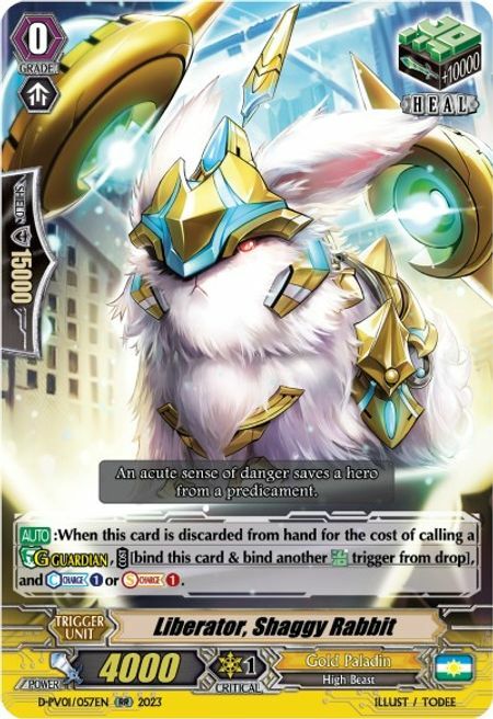 Liberator, Shaggy Rabbit Card Front
