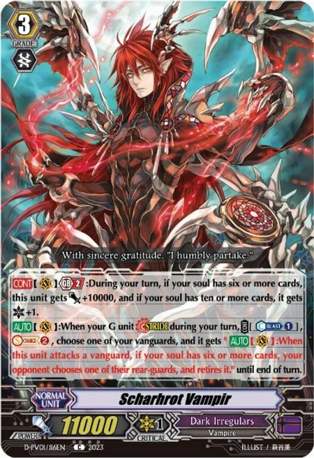 Scharhrot Vampir Card Front