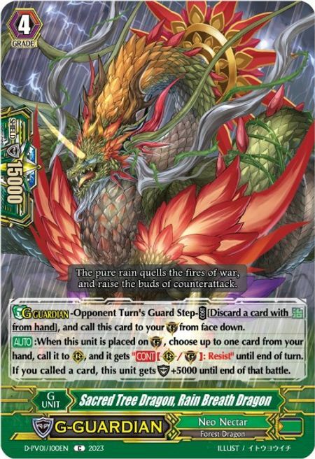 Sacred Tree Dragon, Rain Breath Dragon Card Front