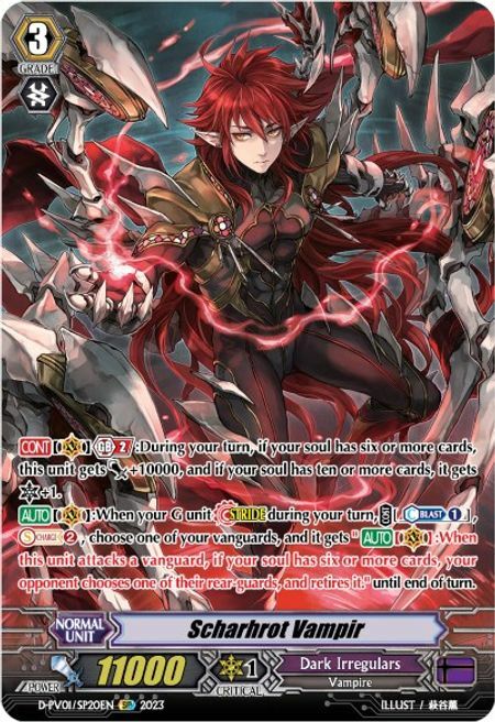 Scharhrot Vampir Card Front
