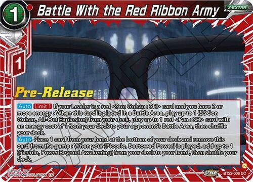Battle With the Red Ribbon Army Card Front