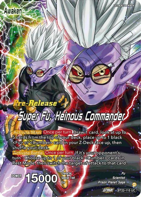 Fu // Super Fu, Heinous Commander Card Front