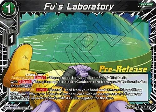 Fu's Laboratory Card Front