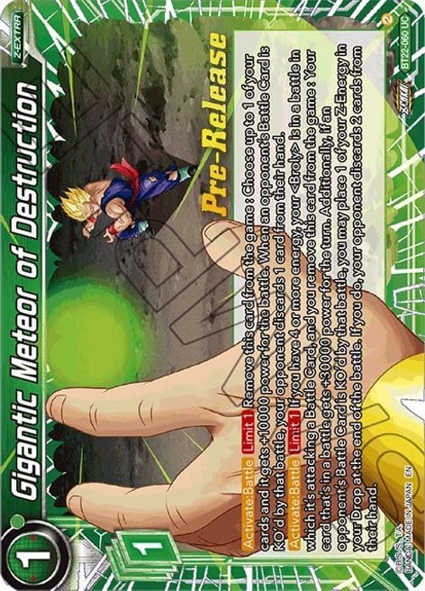 Gigantic Meteor of Destruction Card Front