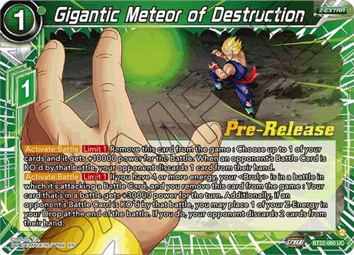 Gigantic Meteor of Destruction Card Front