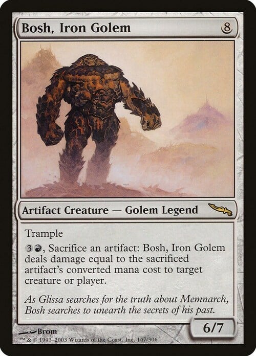 Bosh, Iron Golem Card Front