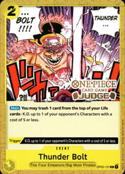 Thunder Bolt · Judge Pack Vol. 2 OP03-121