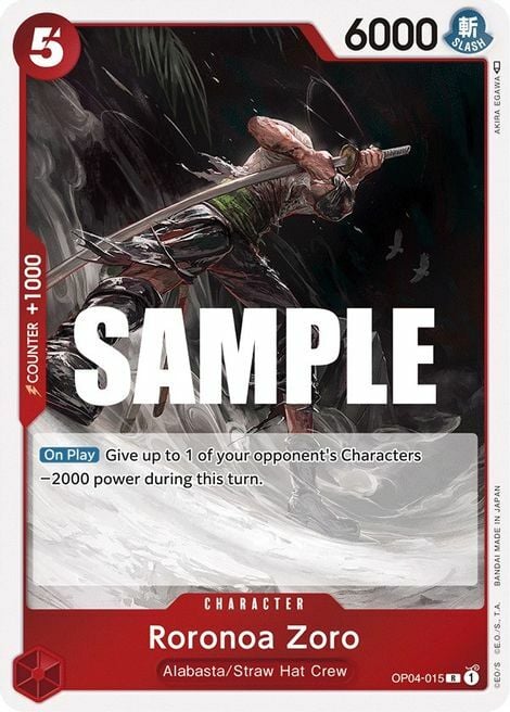 Roronoa Zoro Card Front
