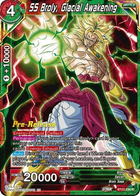 SS Broly, Glacial Awakening Card Front