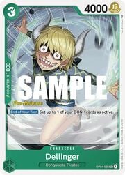 Dellinger · Pre-Release Stamp OP04-029