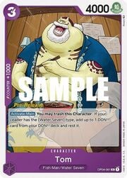 Tom · Pre-Release Stamp OP04-061