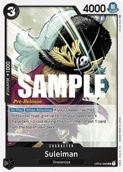 Suleiman · Pre-Release Stamp OP04-085