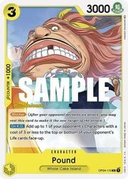Pound · Pre-Release Stamp OP04-110