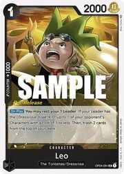 Leo · Pre-Release Stamp OP04-091