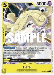 Hera · Pre-Release Stamp OP04-111