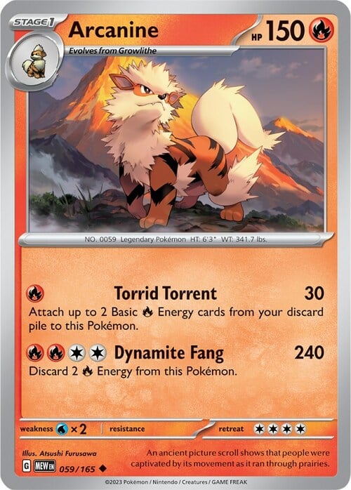 Arcanine [Extreme Speed | Fire Blow] Frente