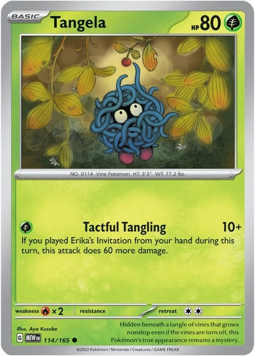 Tangela Card Front