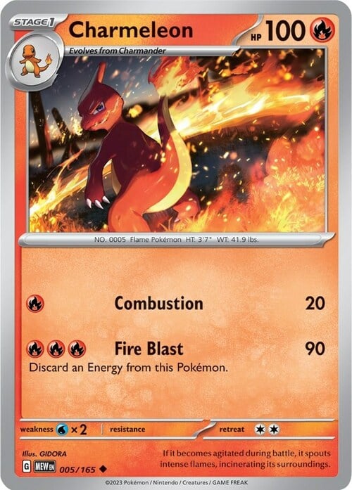 Charmeleon [Slash | Flamethrower | Base Set] Card Front
