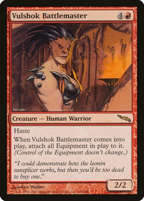 Signora della Guerra Vulshok Card Front