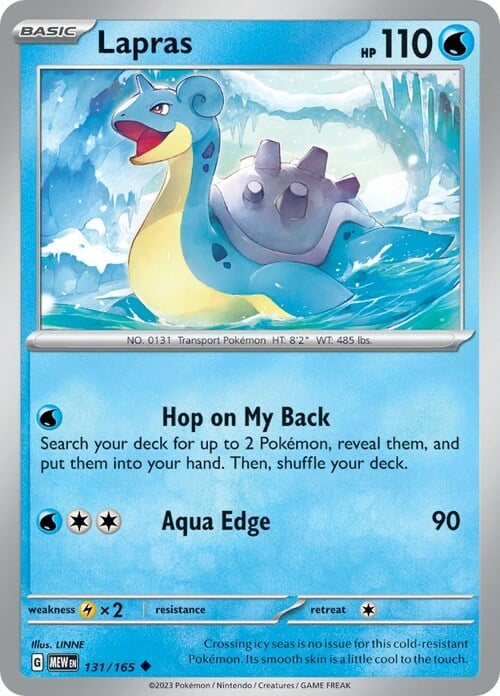 Lapras Card Front