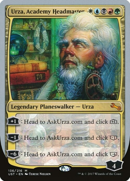 Urza, Academy Headmaster Card Front