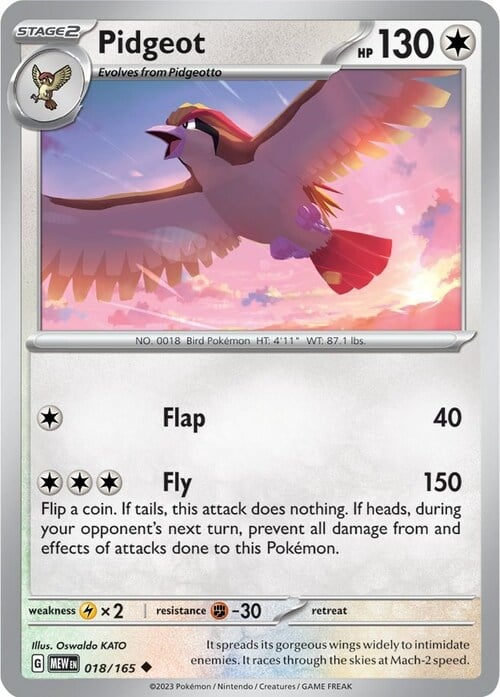 Pidgeot Card Front