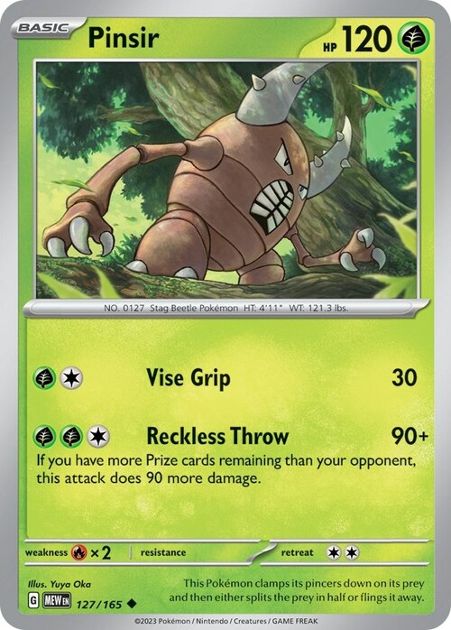 Pinsir Card Front