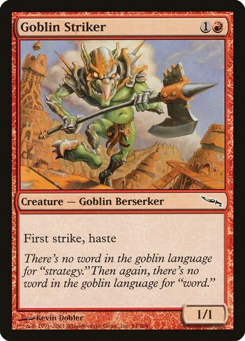 Goblin Striker Card Front