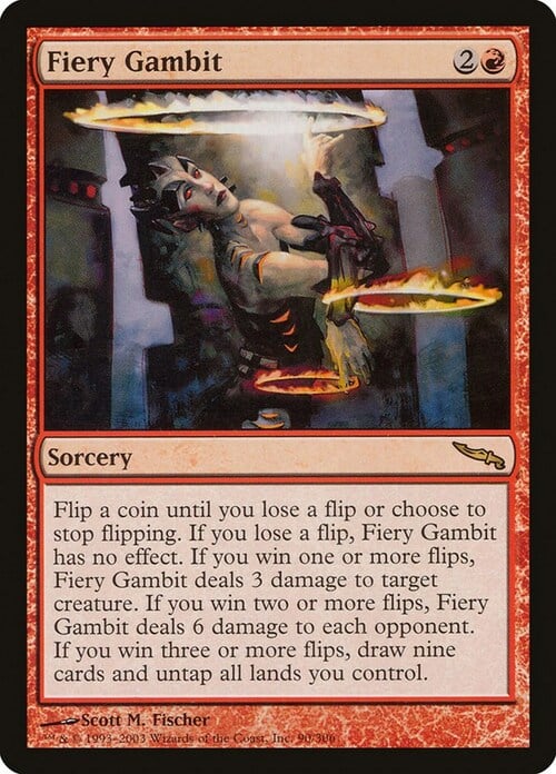 Fiery Gambit Card Front
