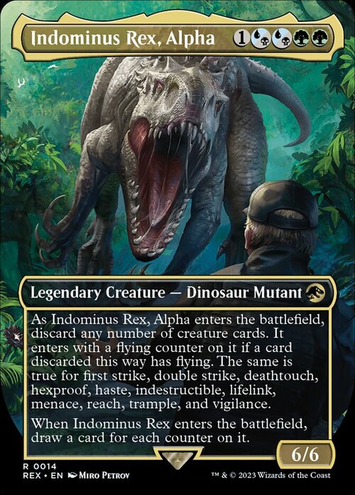 Indominus Rex, Alpha Card Front