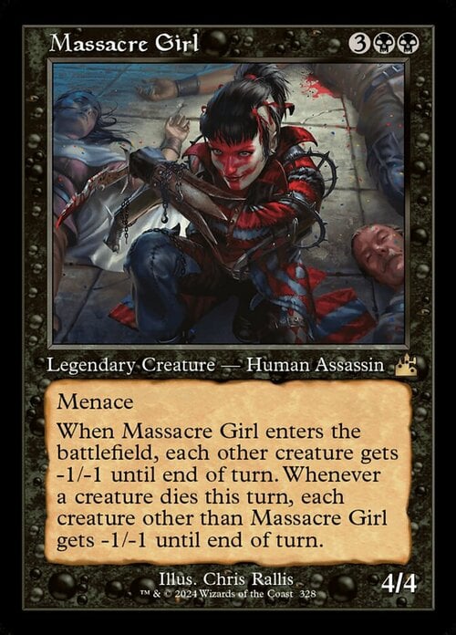 Massacre Girl Card Front