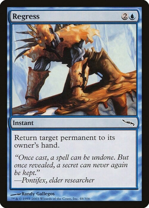 Regredire Card Front