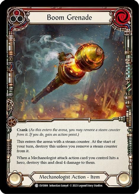 Boom Grenade - Red Card Front