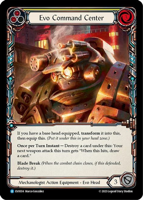 Evo Command Center Card Front