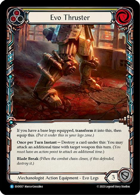 Evo Thruster Card Front