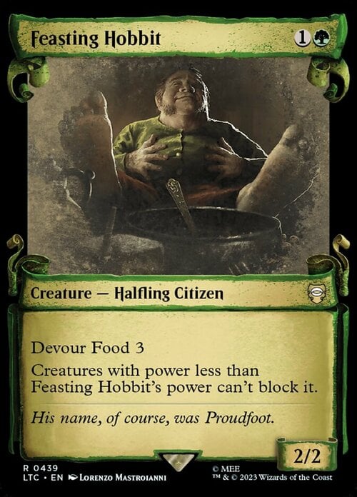Feasting Hobbit Card Front