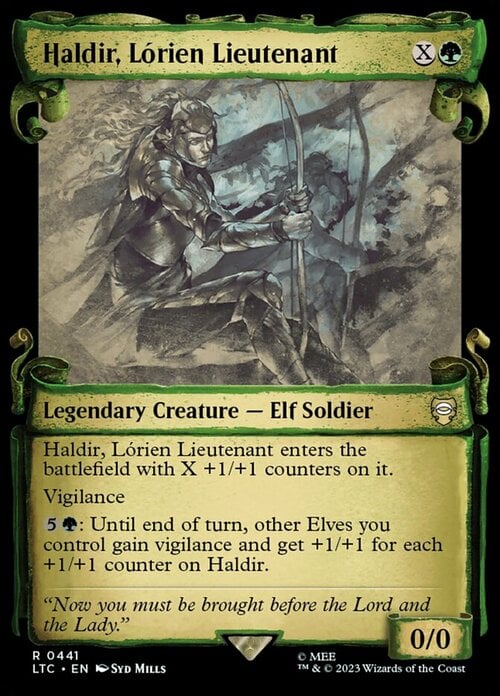 Haldir, Lórien Lieutenant Card Front